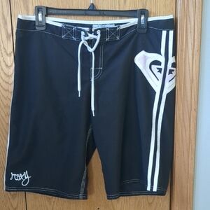 Roxy Women's Black and White Board Shorts